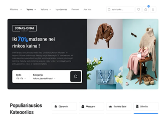 Mobile view of E-commerce Store project